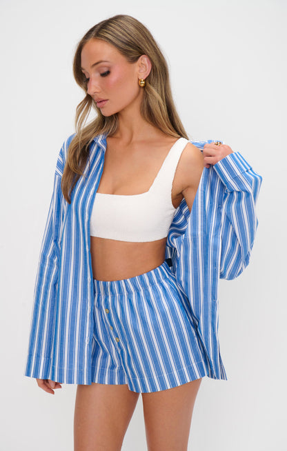 Max Boxer Shorts ~ Coastal Blue Stripe