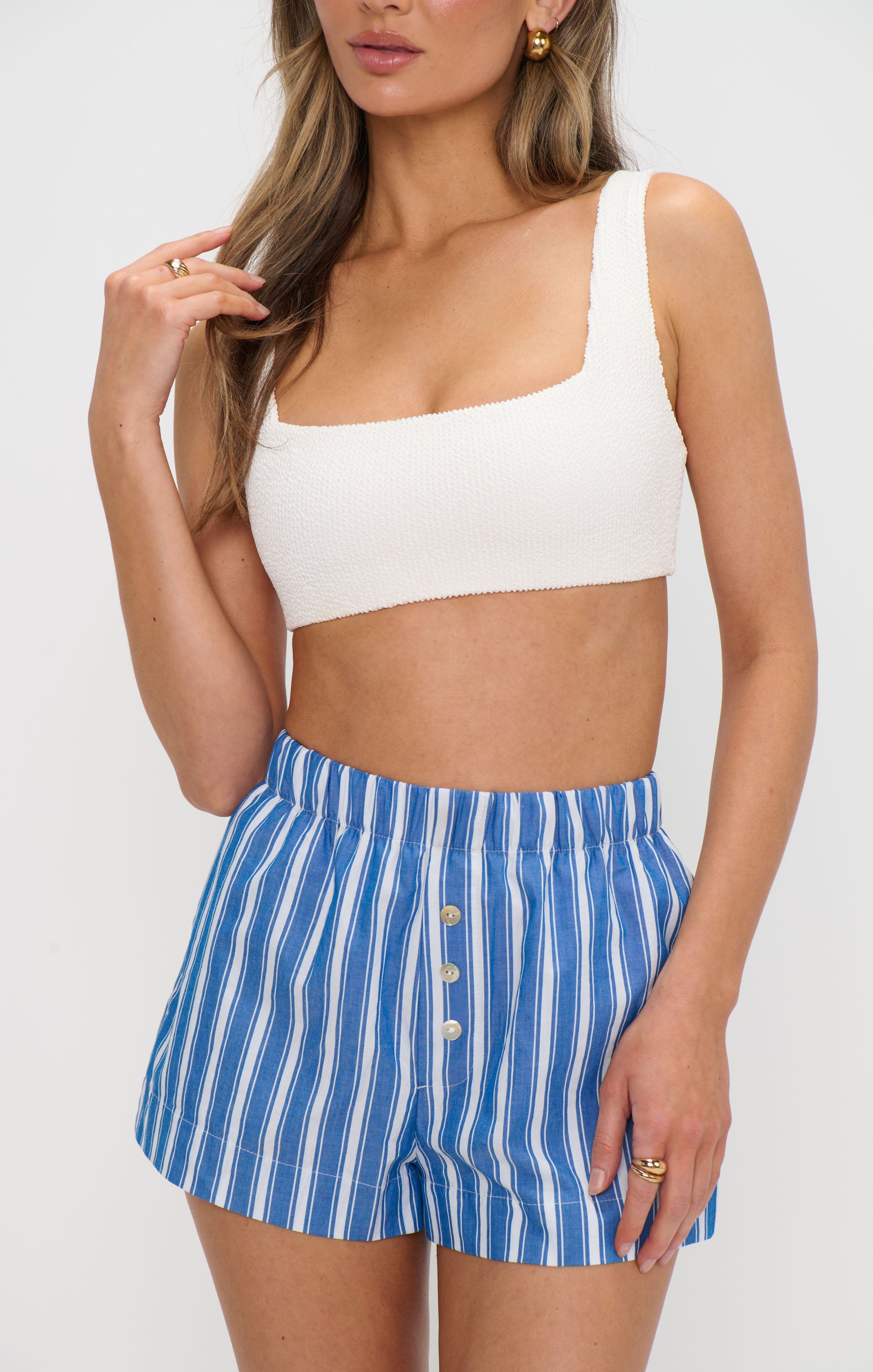 Max Boxer Shorts ~ Coastal Blue Stripe