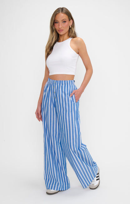 Max Boxer Pants ~ Coastal Blue Stripe