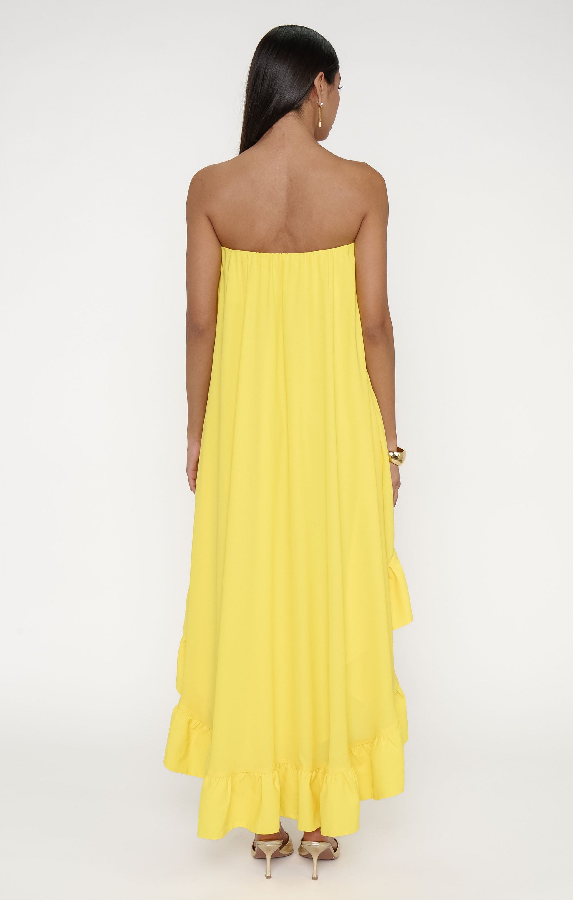 Rayna Dress ~ Bright Yellow Crisp
