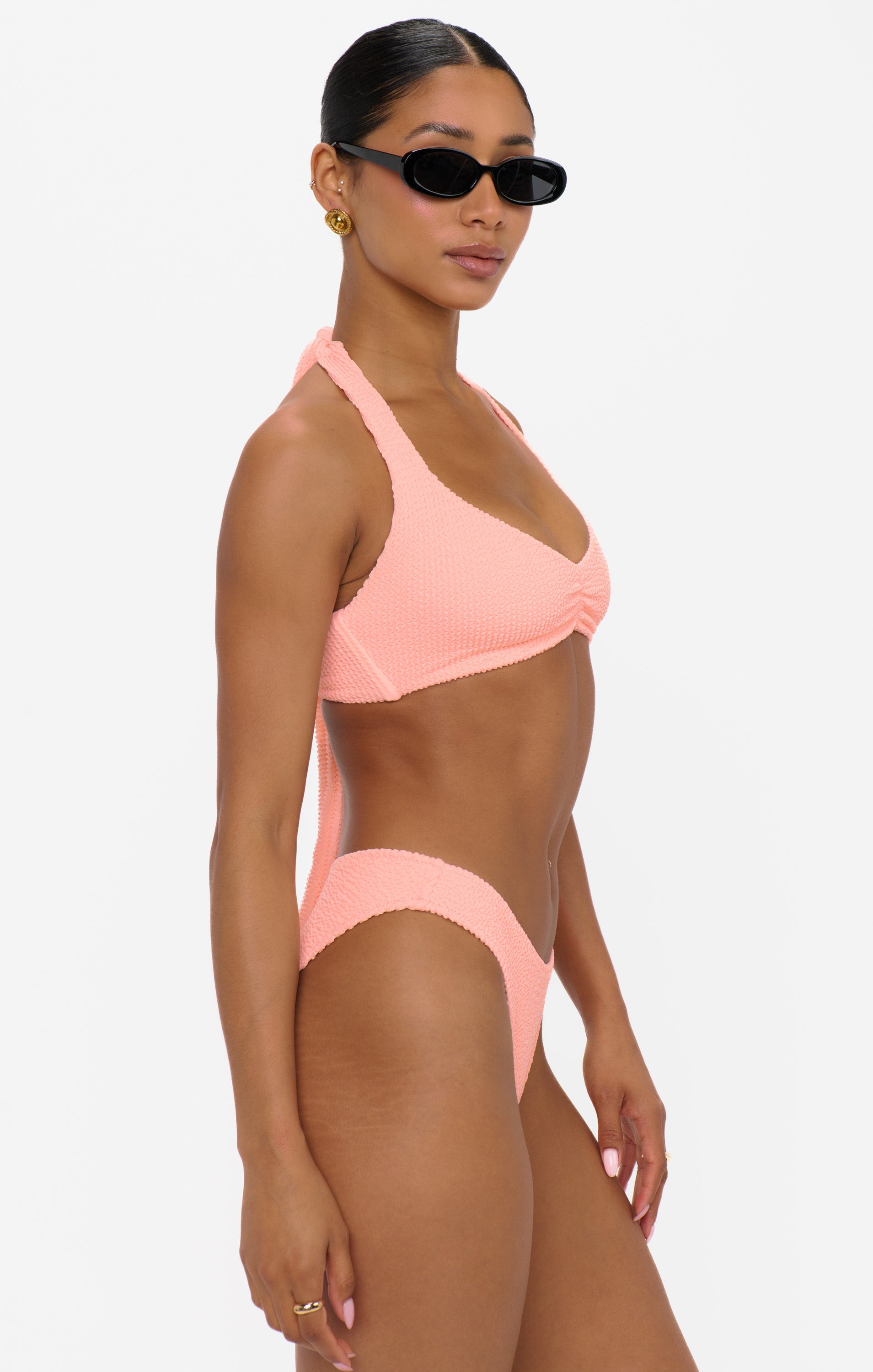 Malta Top ~ Peach Sherbet Scrunch