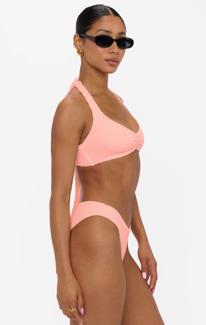 Malta Top ~ Peach Sherbet Scrunch