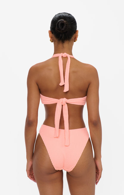 Malta Top ~ Peach Sherbet Scrunch