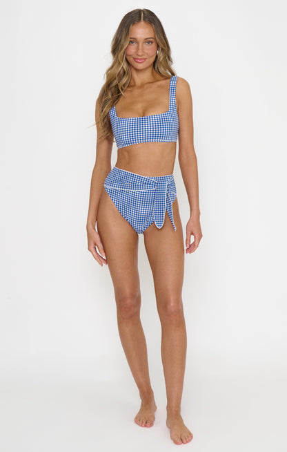 Montauk Bottom ~ Blueberry Gingham