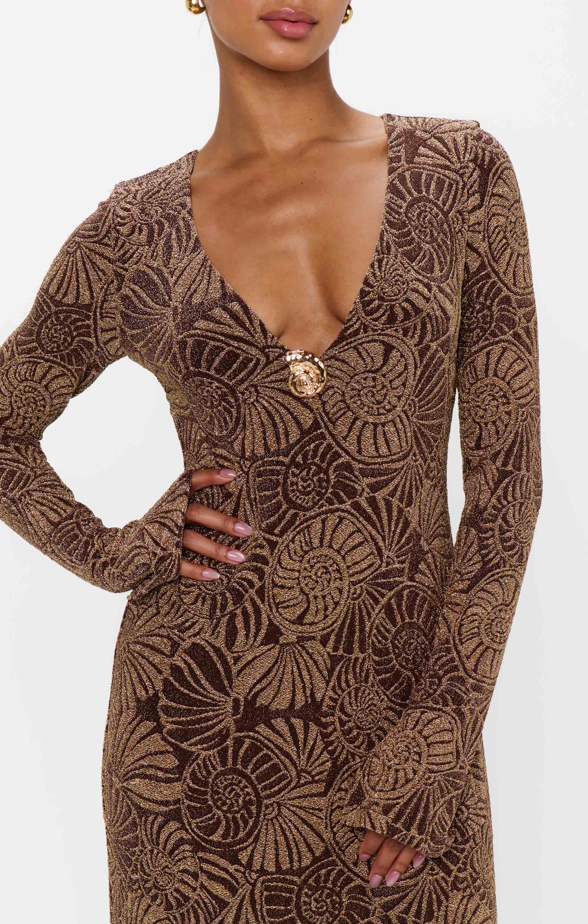 Lopez Dress ~ Shell Sparkle Stretch