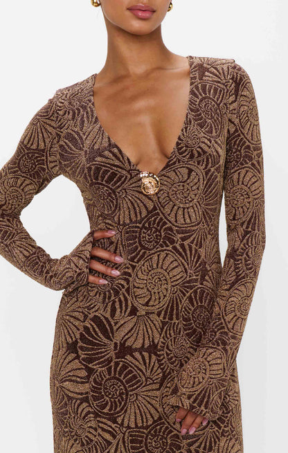 Lopez Dress ~ Shell Sparkle Stretch