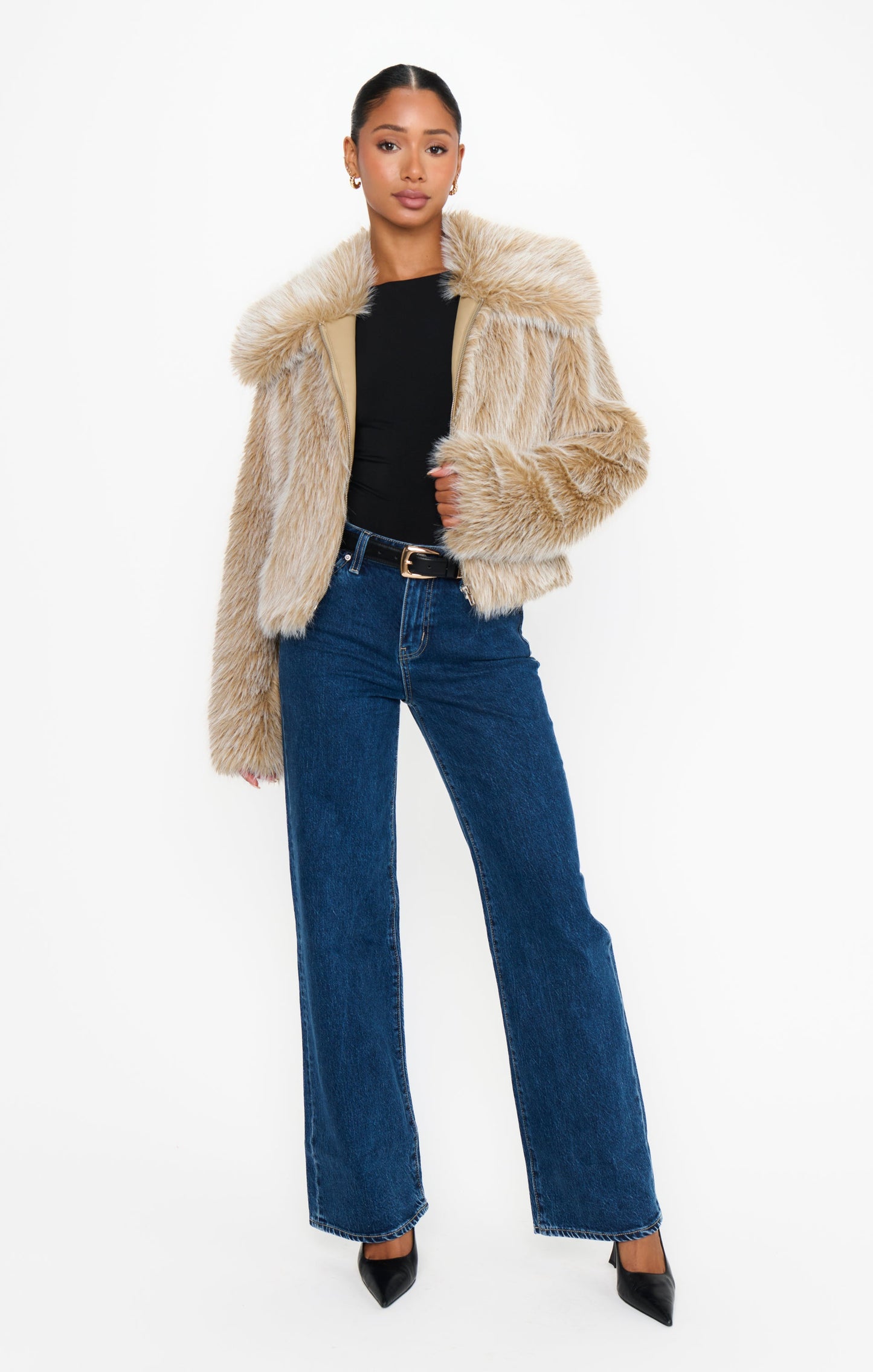 Park City Jacket ~ Cedar Brown Faux Fur