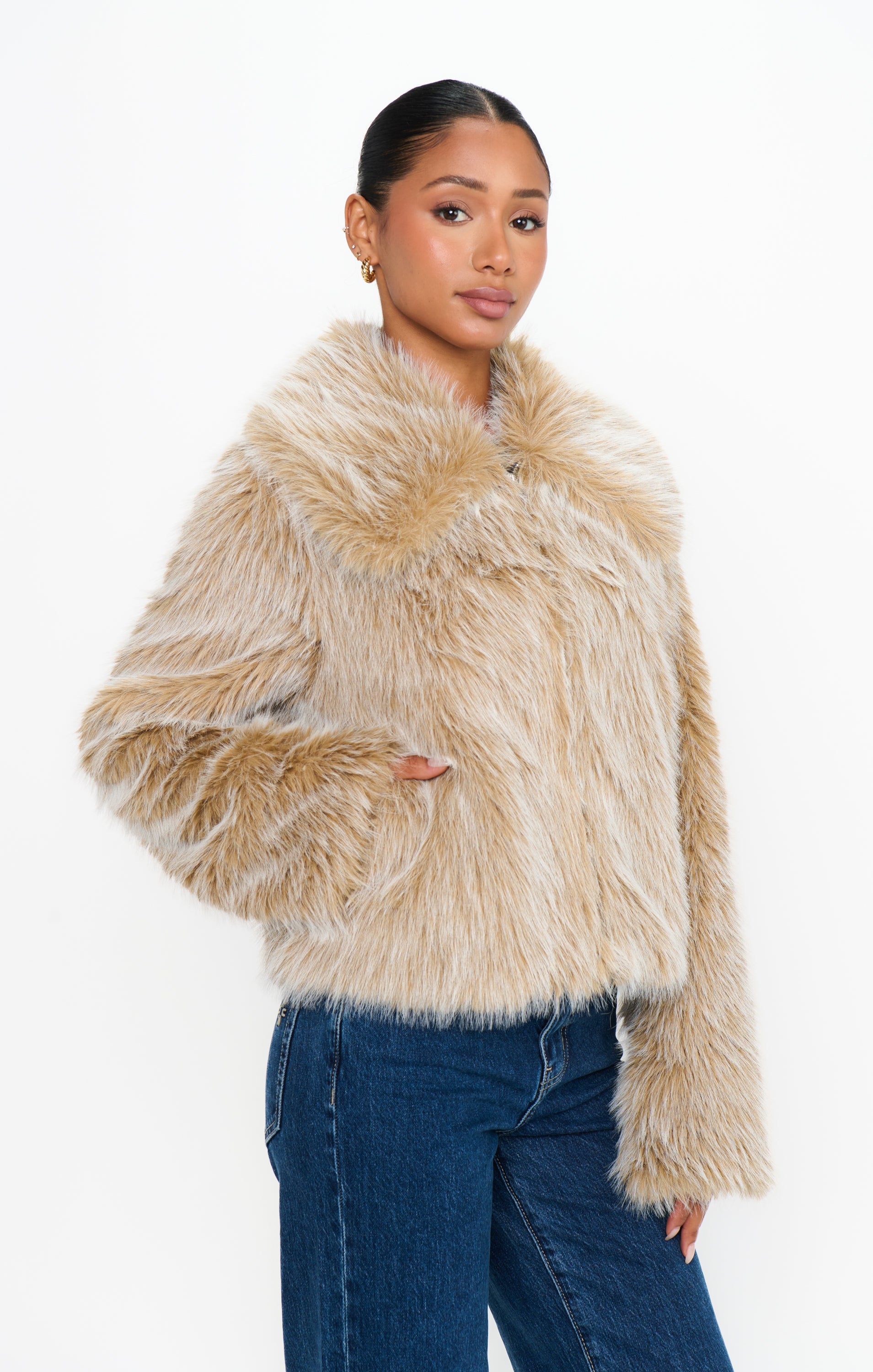 Park City Jacket ~ Cedar Brown Faux Fur