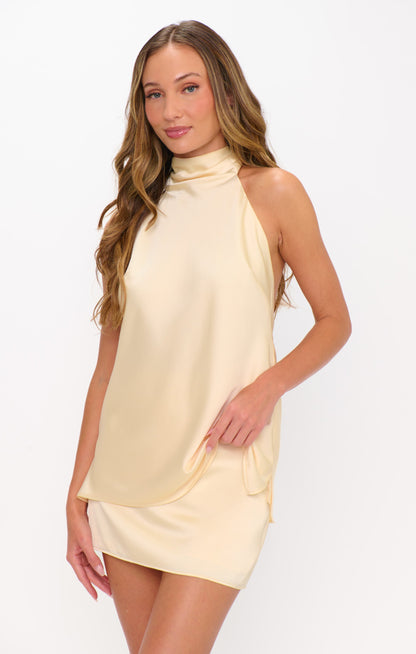 Lisa Top ~ Buttercream Luxe Satin