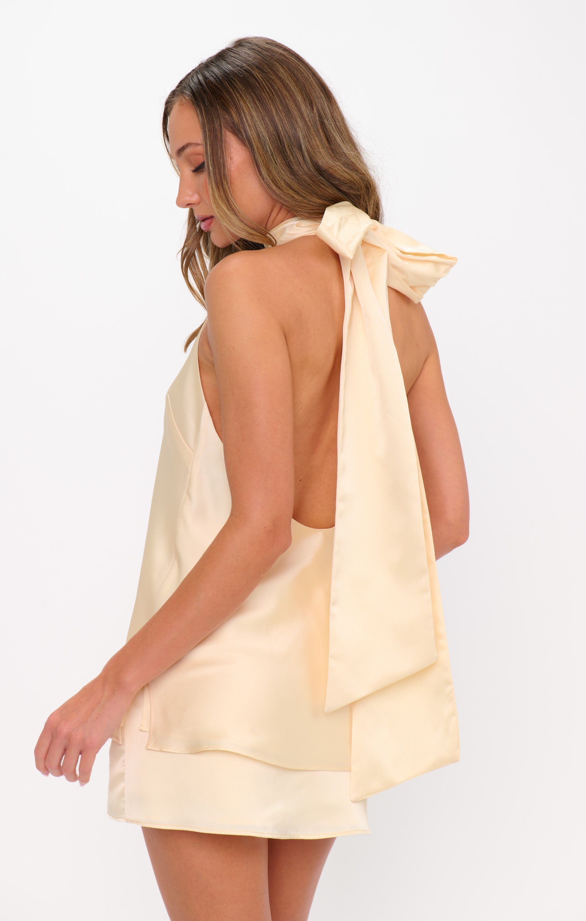 Lisa Top ~ Buttercream Luxe Satin