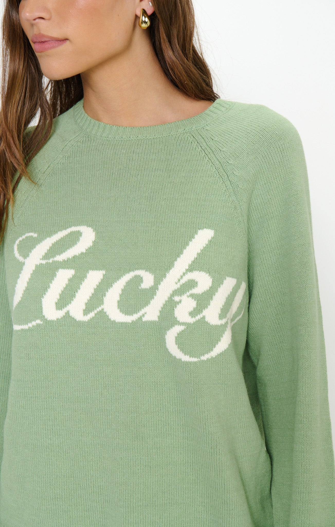 Off Duty Sweater ~ Lucky Graphic Knit