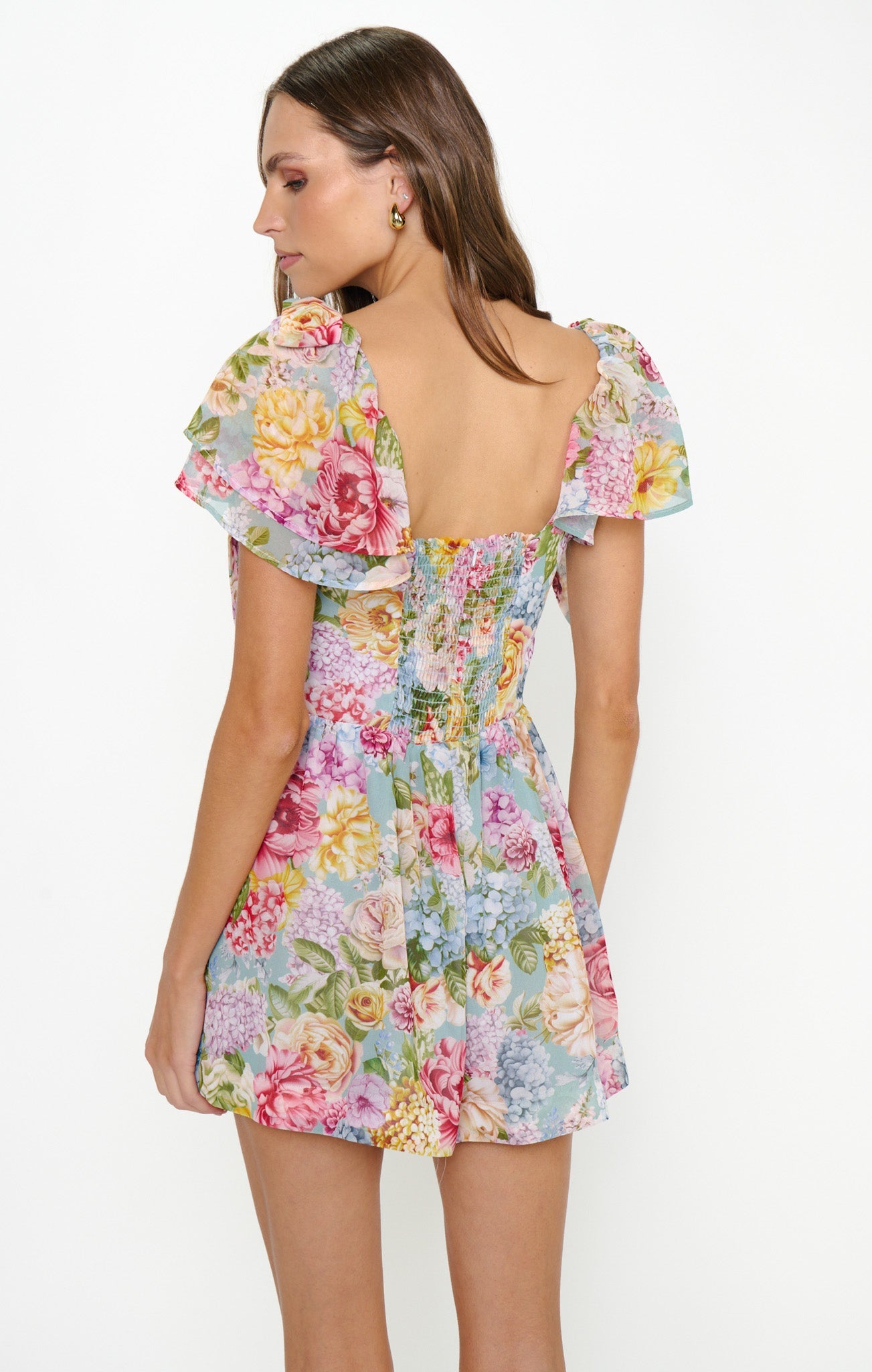Mandy Mini Dress ~ English Garden
