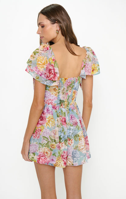 Mandy Mini Dress ~ English Garden