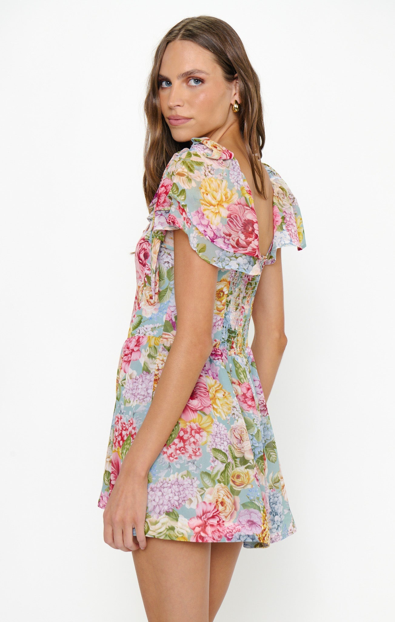 Mandy Mini Dress ~ English Garden