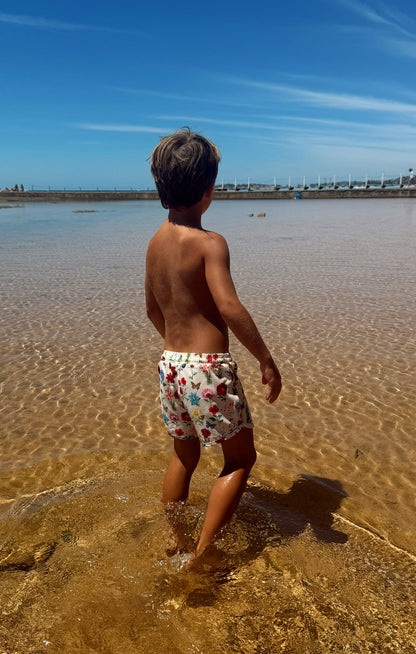 Little Beach Bum Trunks ~ French Floral