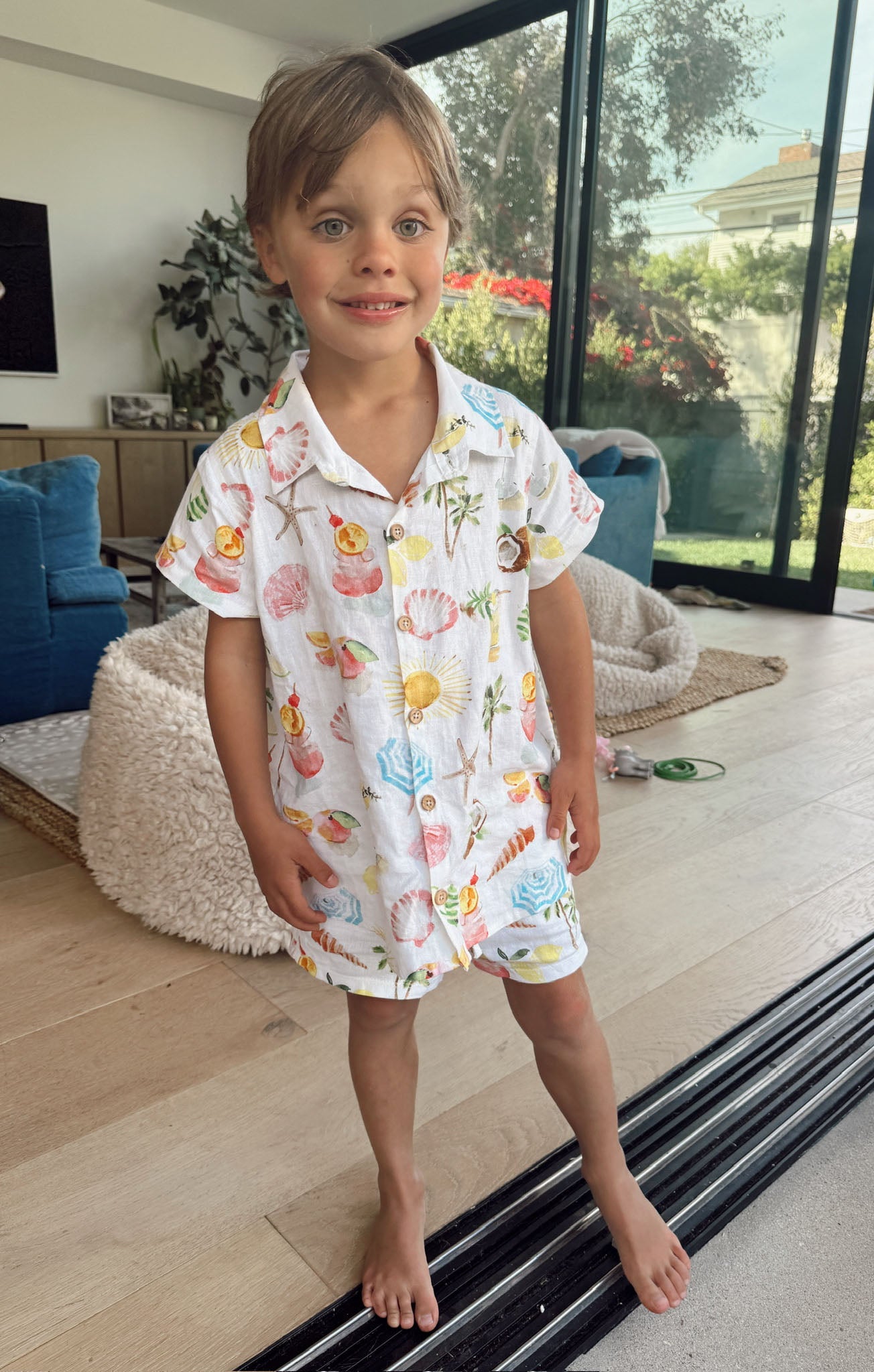 Lil Button Up Shirt ~ Seaside Treasures