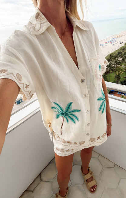 Parker Button Down ~ Beachfront Embroidery