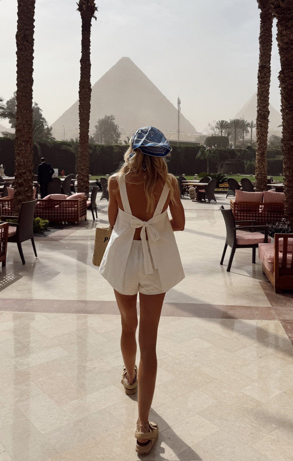 Maren Shorts ~ White Linen