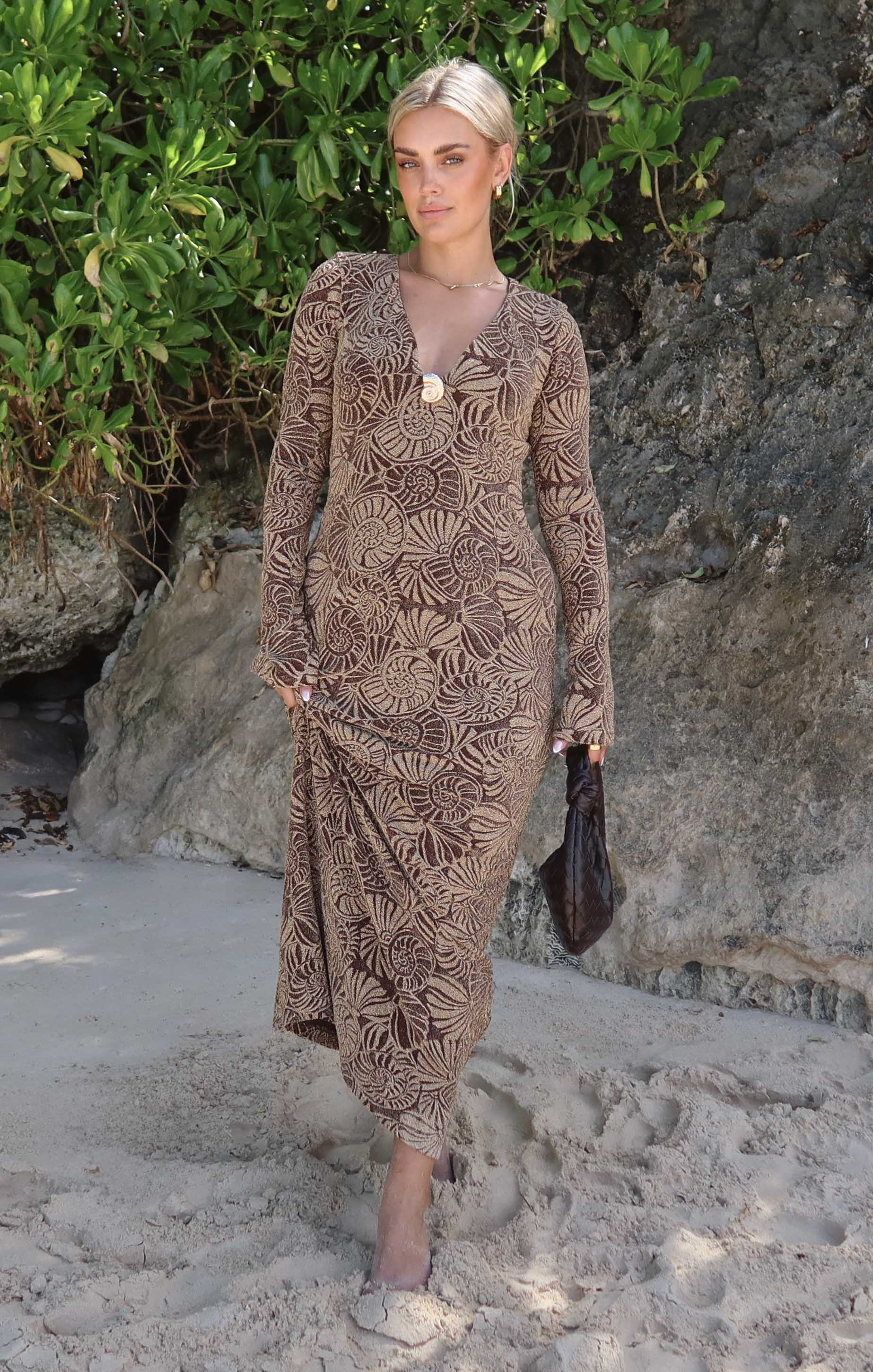 Lopez Dress ~ Shell Sparkle Stretch