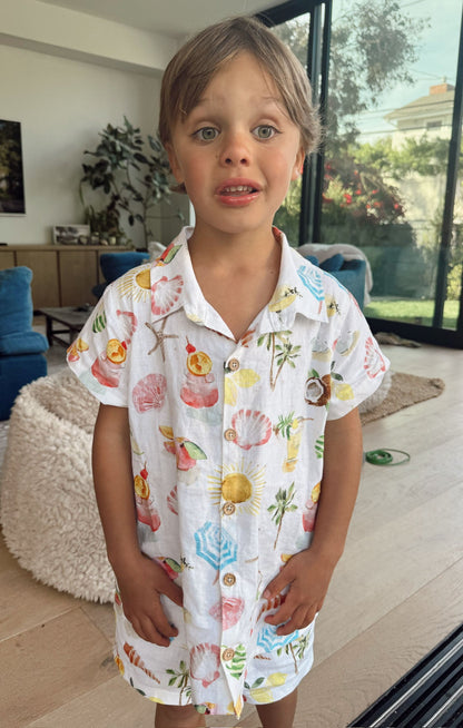 Lil Easy Shorts ~ Seaside Treasures