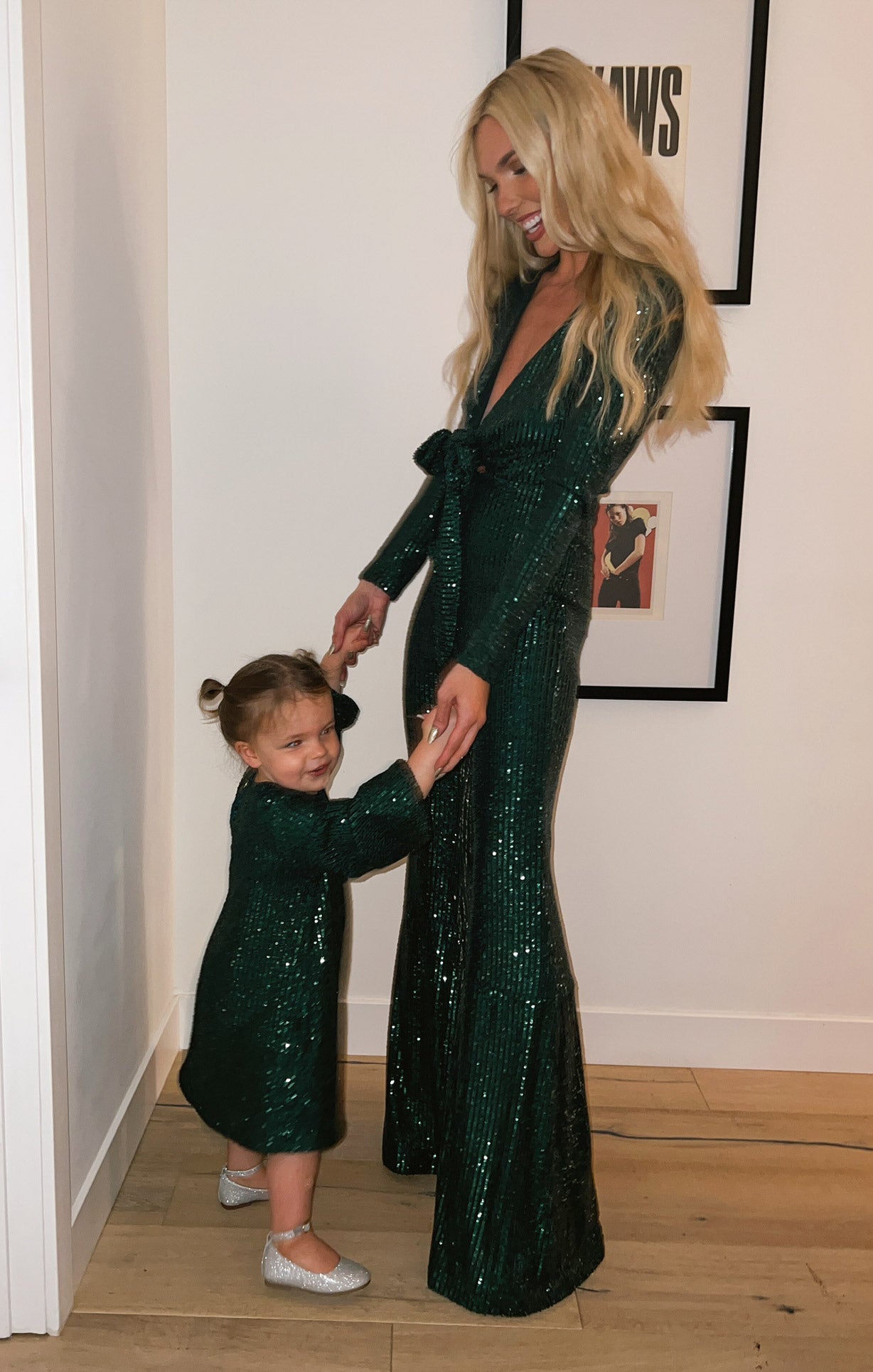 Once Upon A Time Dress ~ Emerald Sequins