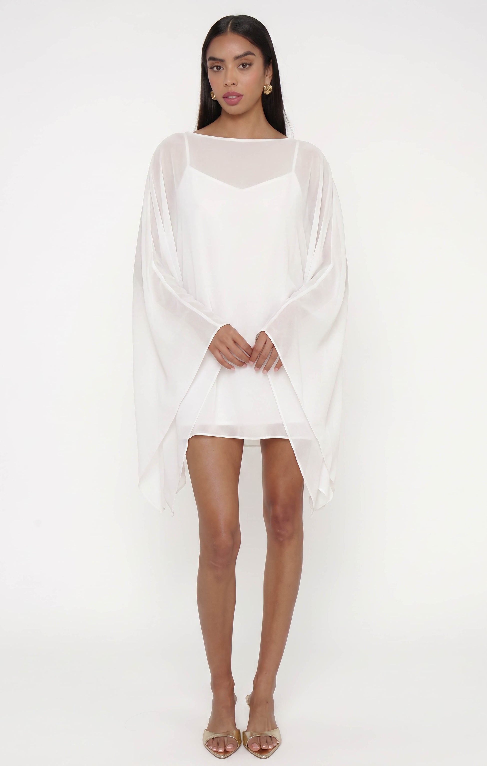 Olsen Mini Dress ~ Wedding Cake Chiffon