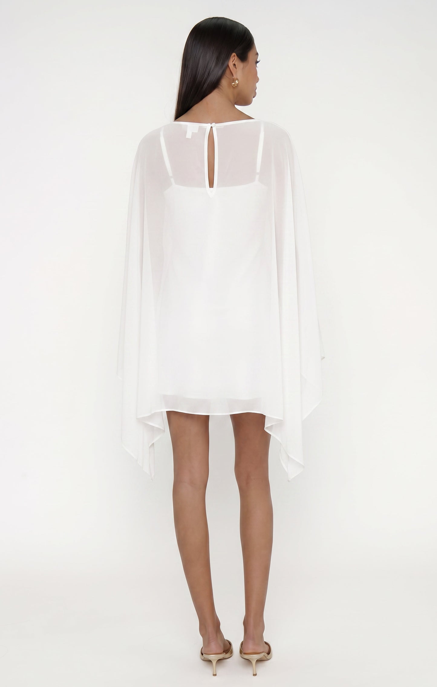 Olsen Mini Dress ~ Wedding Cake Chiffon