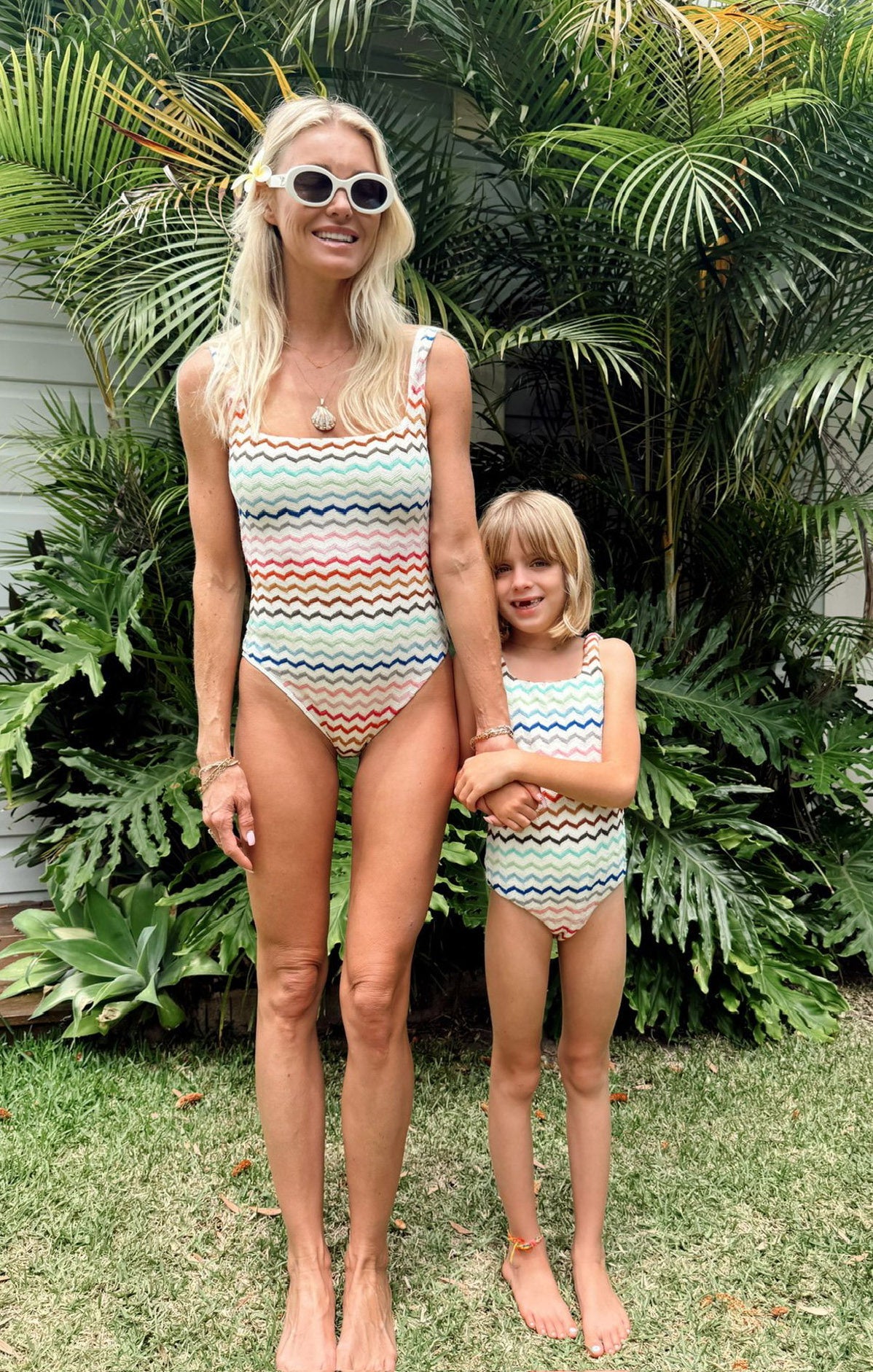 Lil Babe One Piece ~ Rainbow Zigzag Crochet