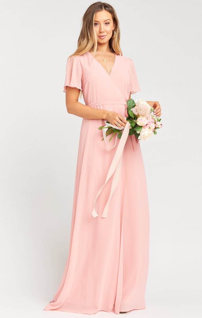 Noelle Flutter Wrap Dress