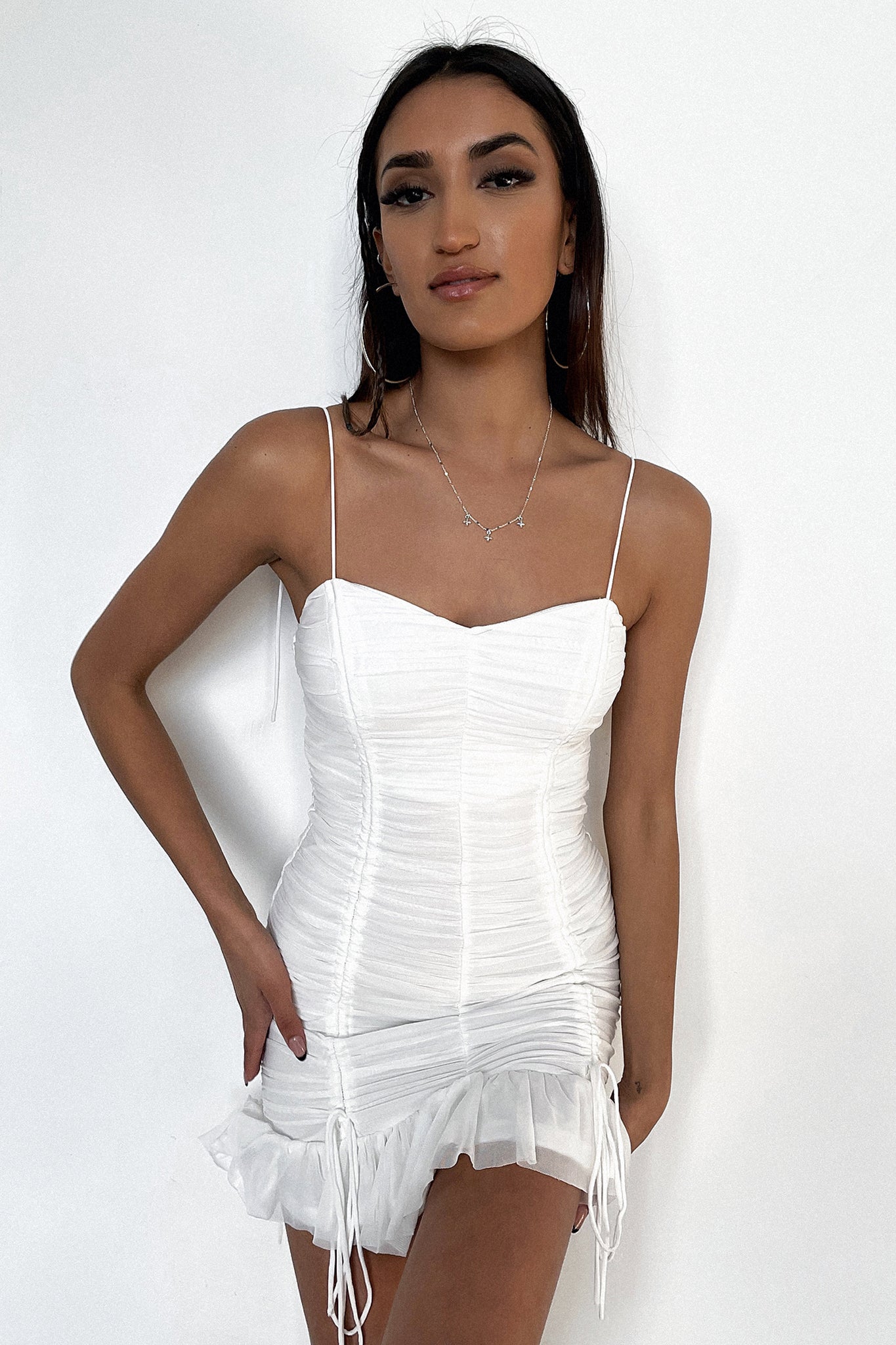 Cassidy Dress - White Mesh