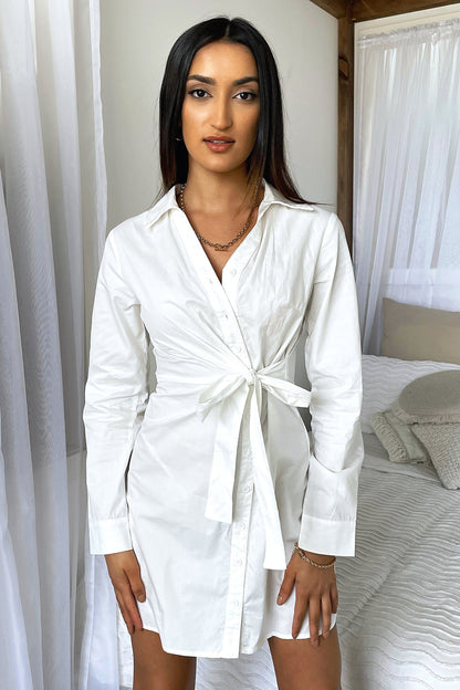 Cella T-Shirt Dress - White
