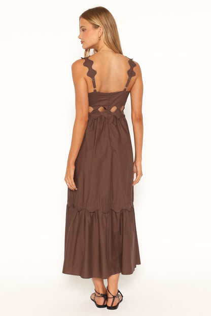 Dixie Maxi Dress - Brown