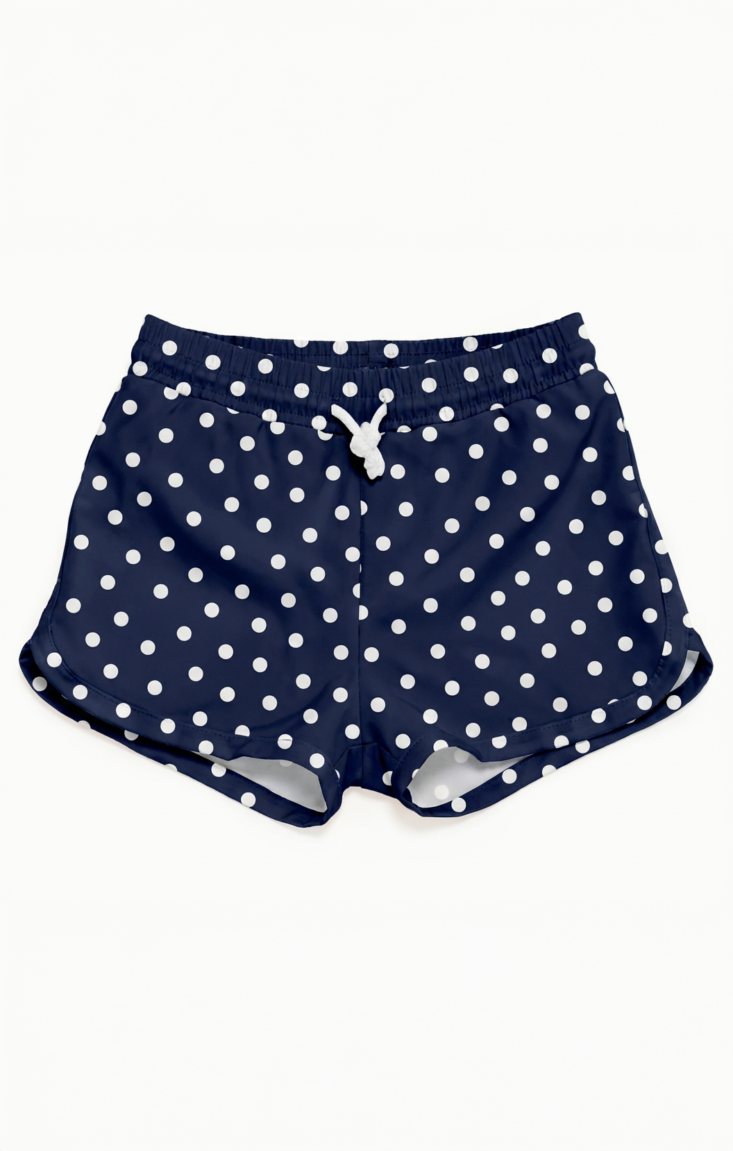 Little Beach Bum Trunks ~ Navy Polka Dot