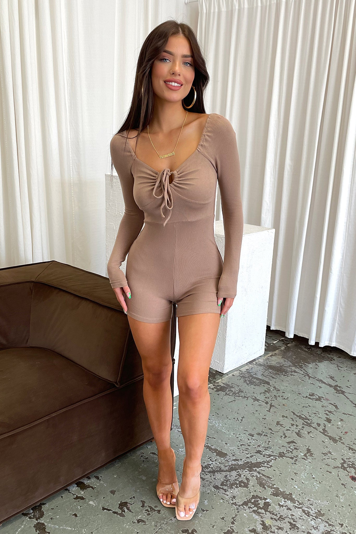 Honey Playsuit - Tan