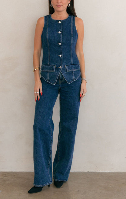 Midland Wideleg Jeans ~ Deep Well Indigo