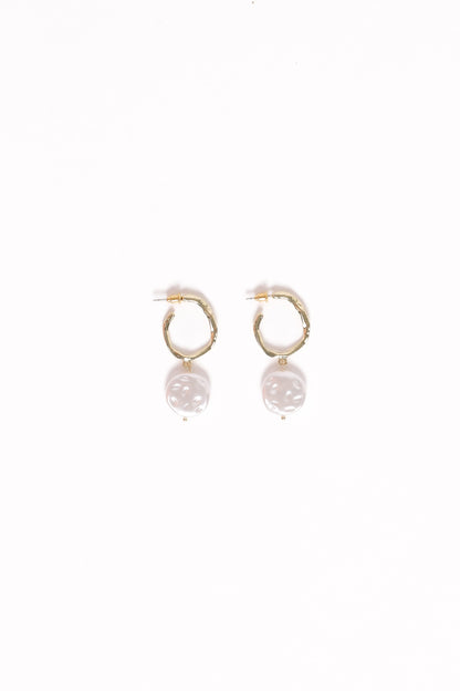 Carina Pearl Earrings - Gold