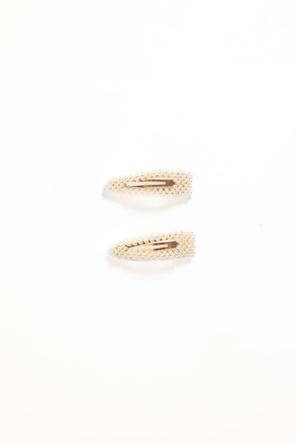 Carmen Hair Clip Set - Pearl