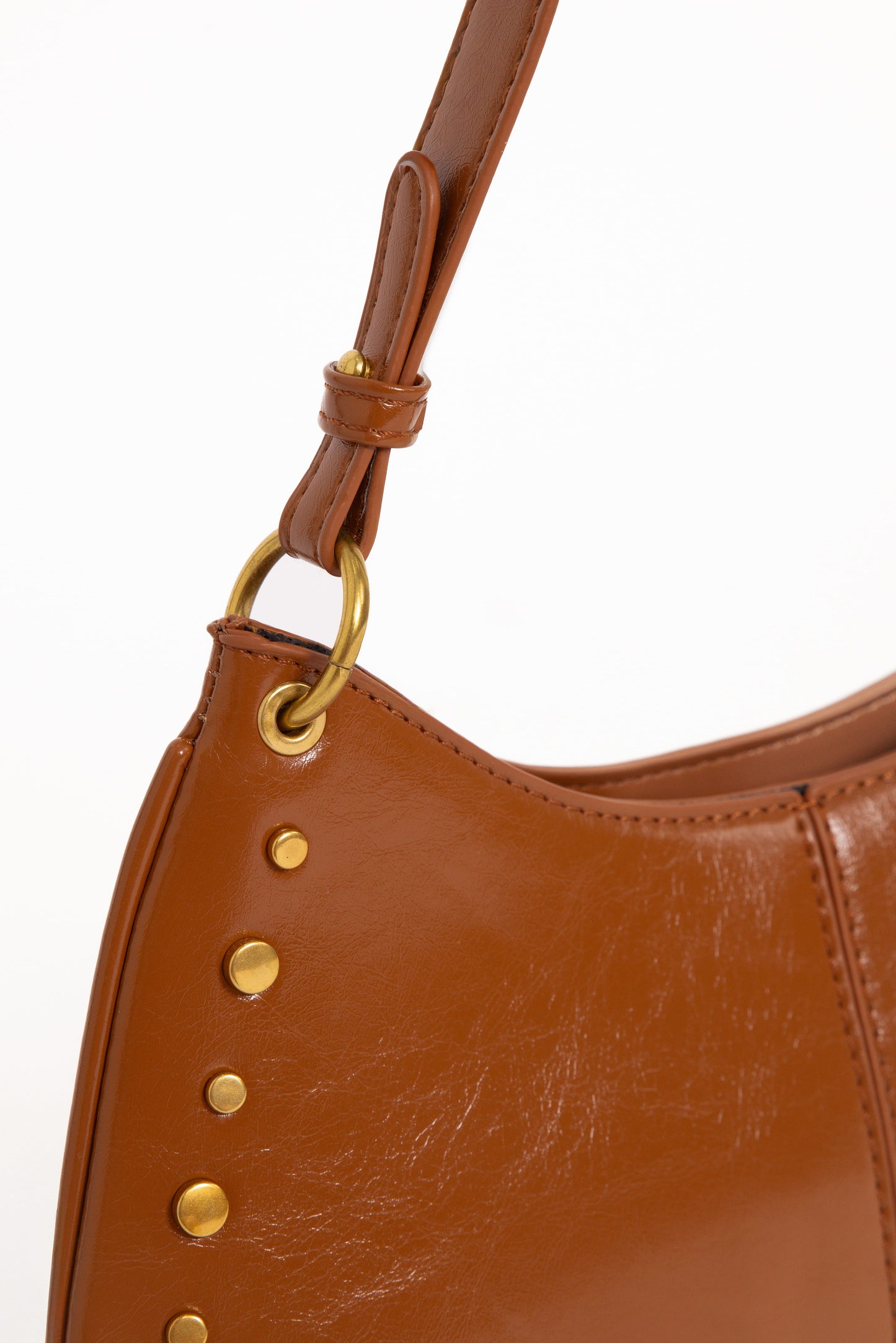 Celia Studded Bag - Tan