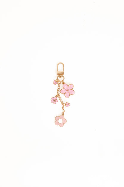 Claudia Flower Key Chain - Pink