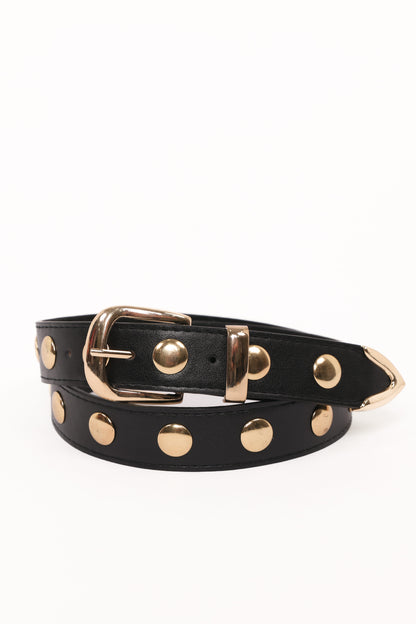 Dallas Studded Belt - Black