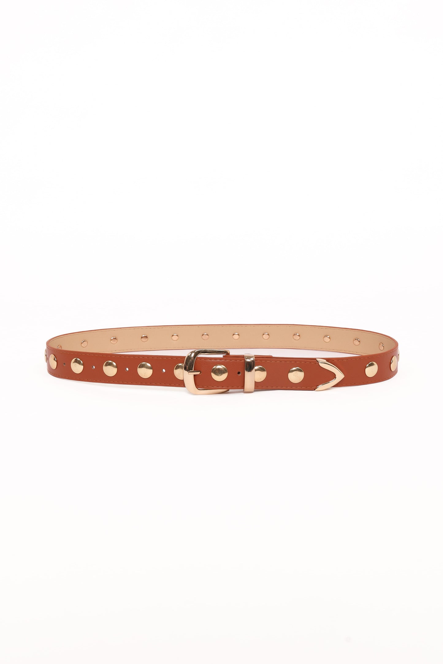 Dallas Studded Belt - Tan