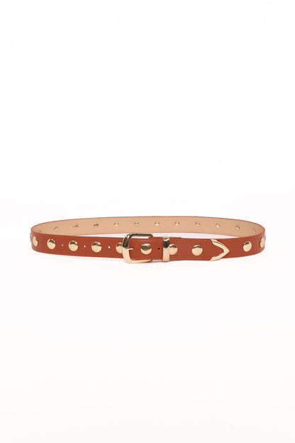 Dallas Studded Belt - Tan