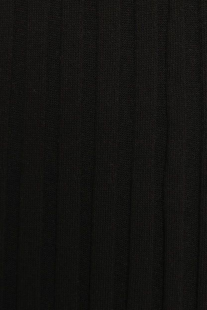 Carson Knit Midi Skirt - Black