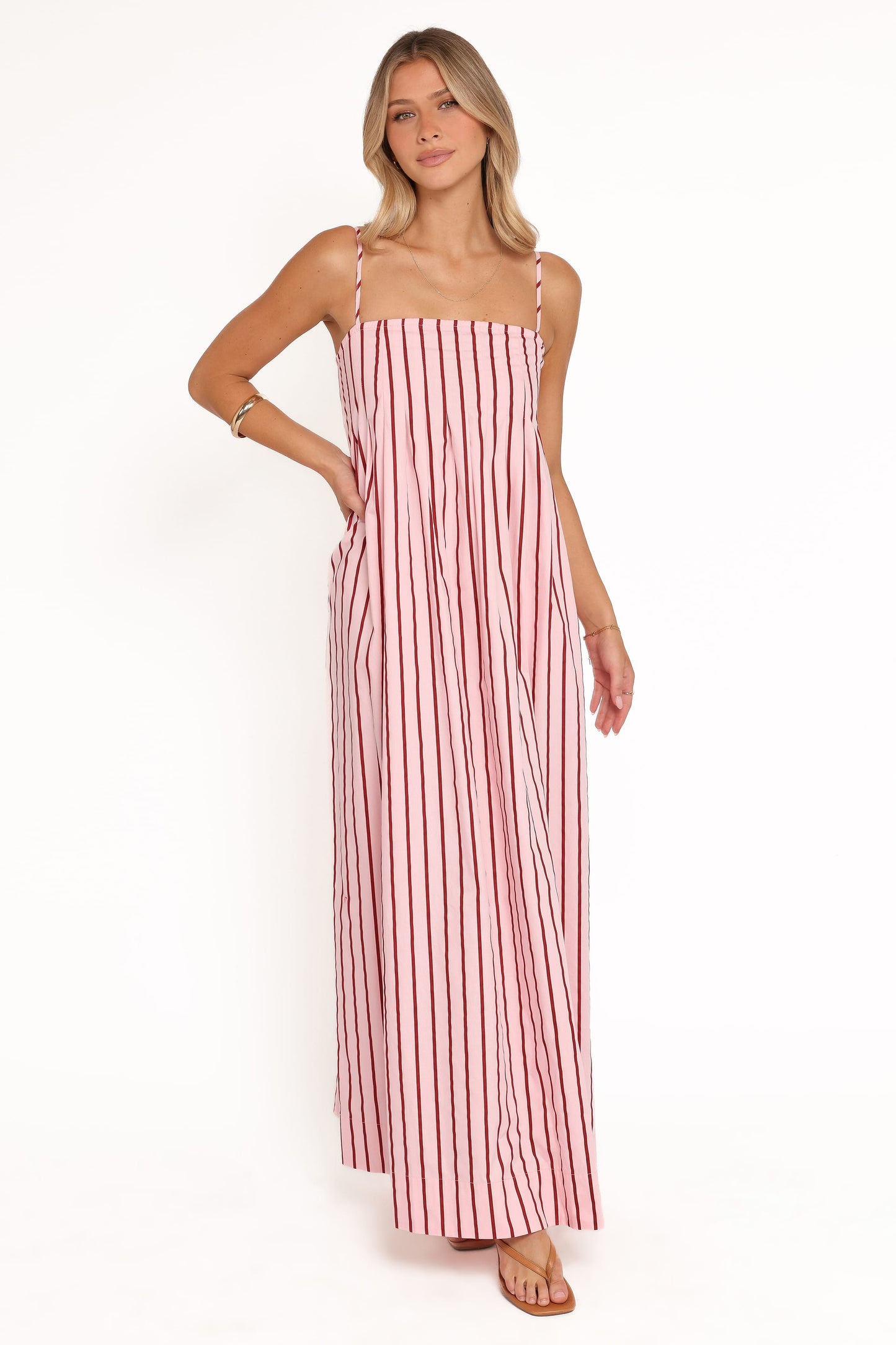Arletta Maxi Dress - Pink Stripe