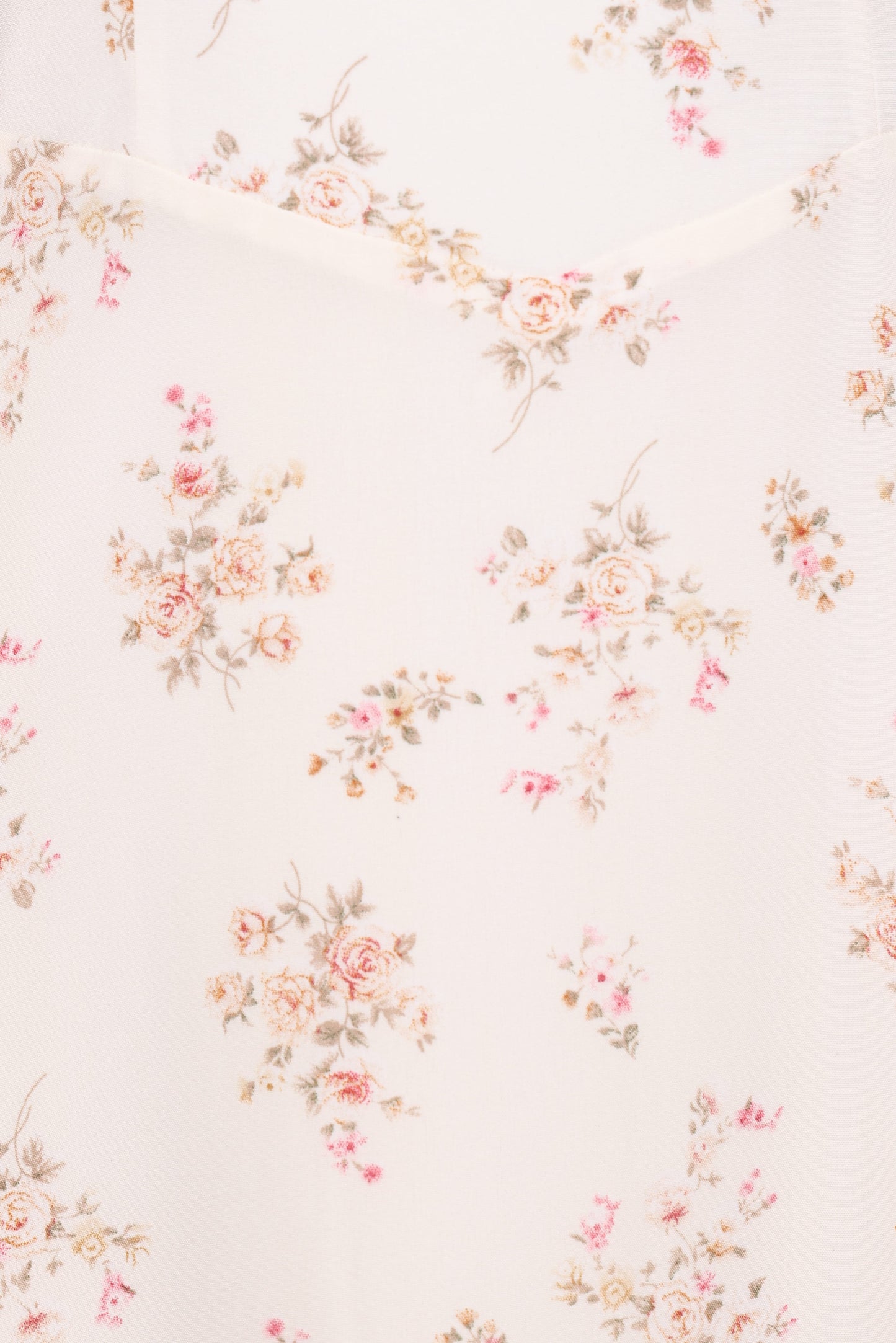 Clarissa Midi Dress - White Floral