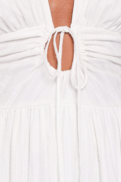 Edel Short Sleeve Maxi Dress - White