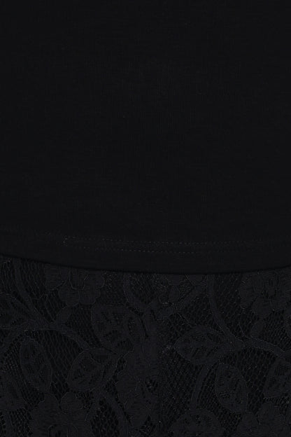 Alina Lace Pant Set - Black