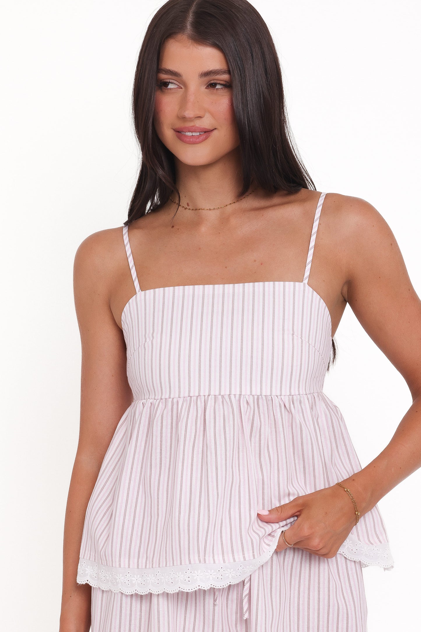 Bridie Short Set - Pink Stripe