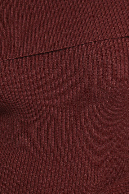 Aleena Knit Top - Chocolate Brown