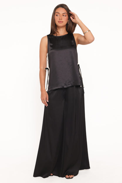Coleman Side Slit Top - Black